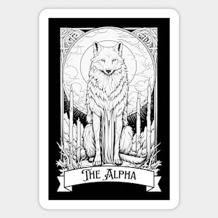 Wolf Tarot Card Magnet